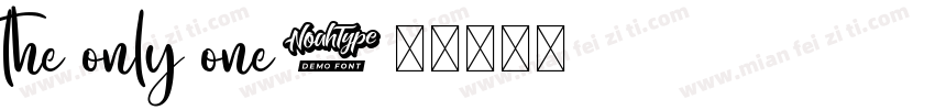 the only one字体转换